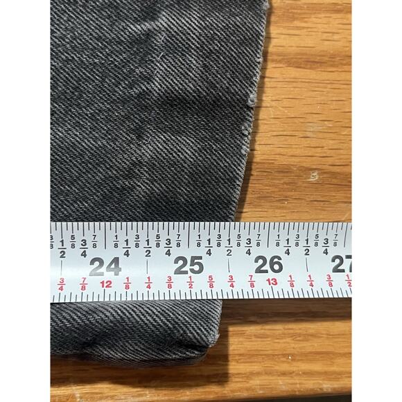 Vintage Levi’s 501-0660 90s Button Fly Black Denim USA 34W READ - Picture 9 of 11